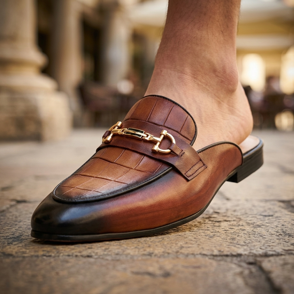 Modena Leather Mules