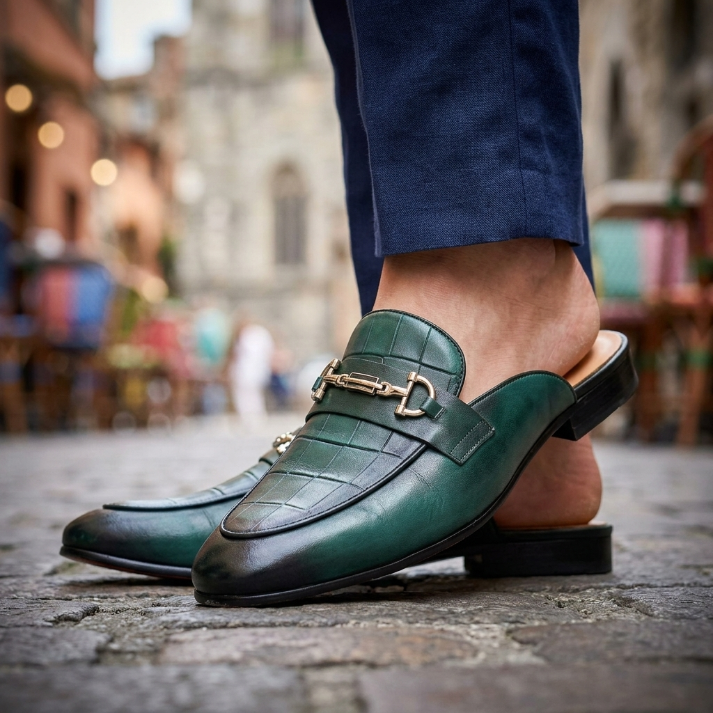 Modena Leather Mules