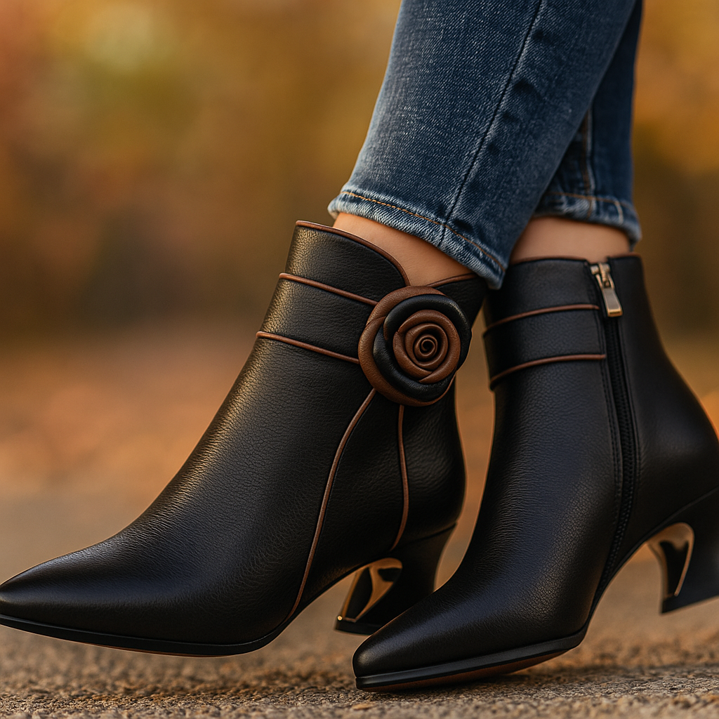 Flora Leather Boots