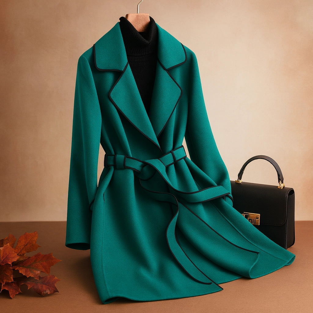 Deodato Wool Blend Wrap Coat
