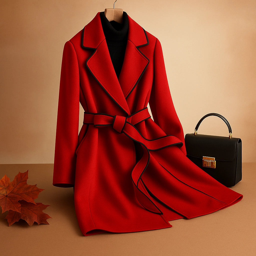 Deodato Wool Blend Wrap Coat