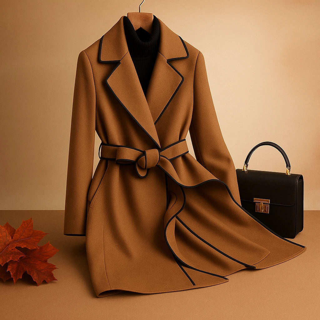 Deodato Wool Blend Wrap Coat