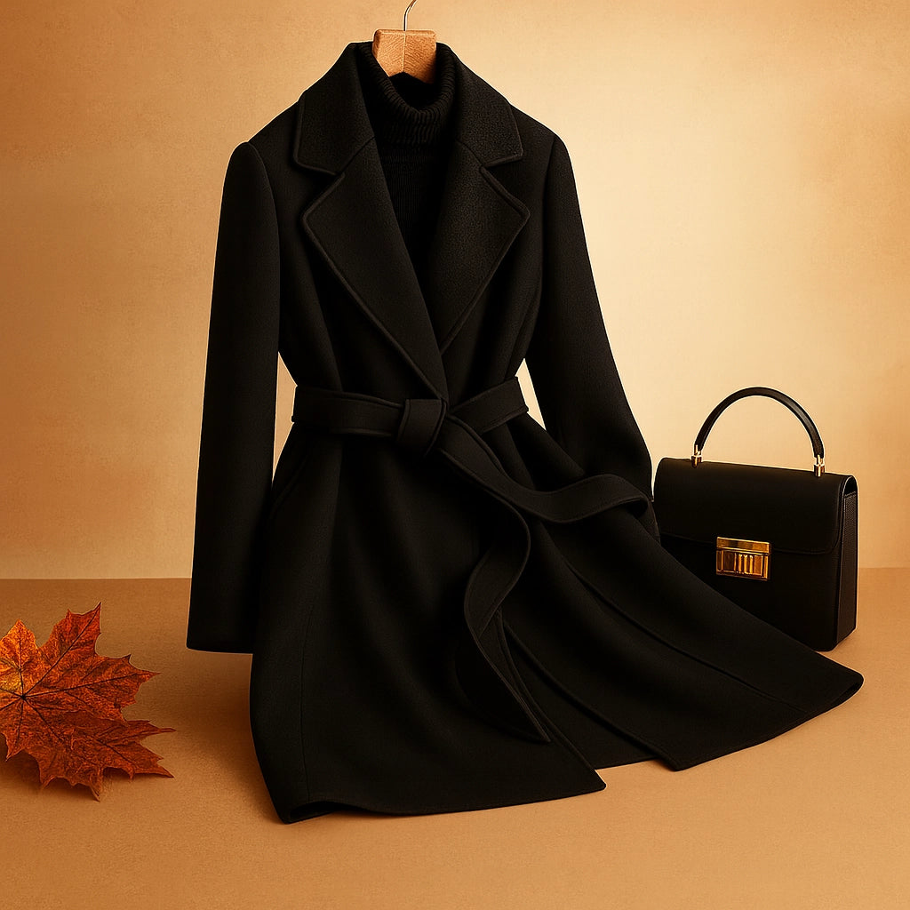 Deodato Wool Blend Wrap Coat