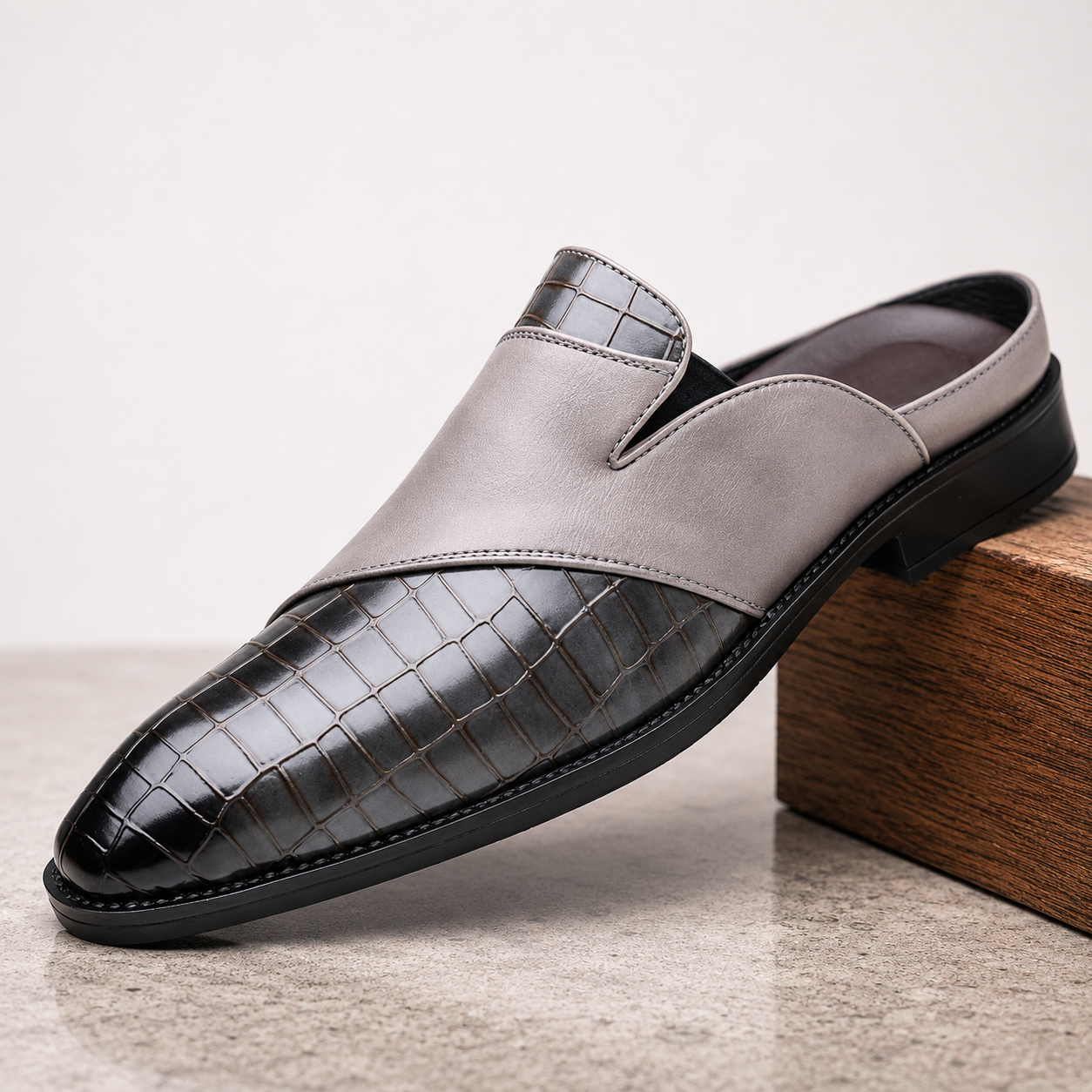 Belmont Leather Mules