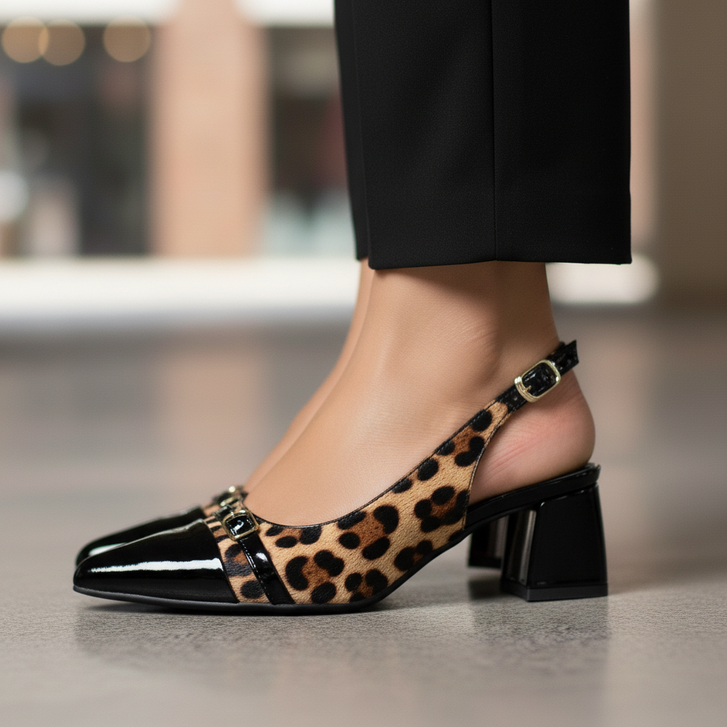 Camila Leopard Heel