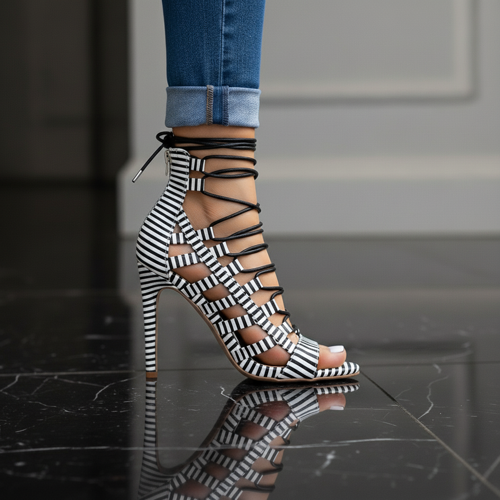 Valencia Lace-Up Heel
