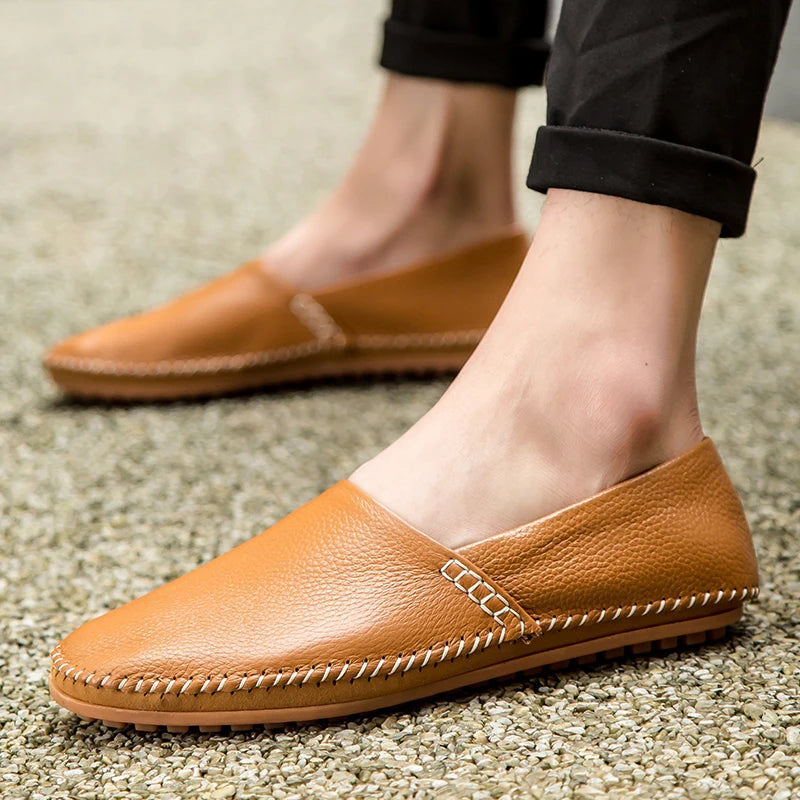 Cruz Leather Moccasins