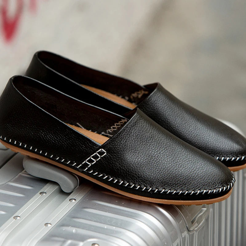 Cruz Leather Moccasins