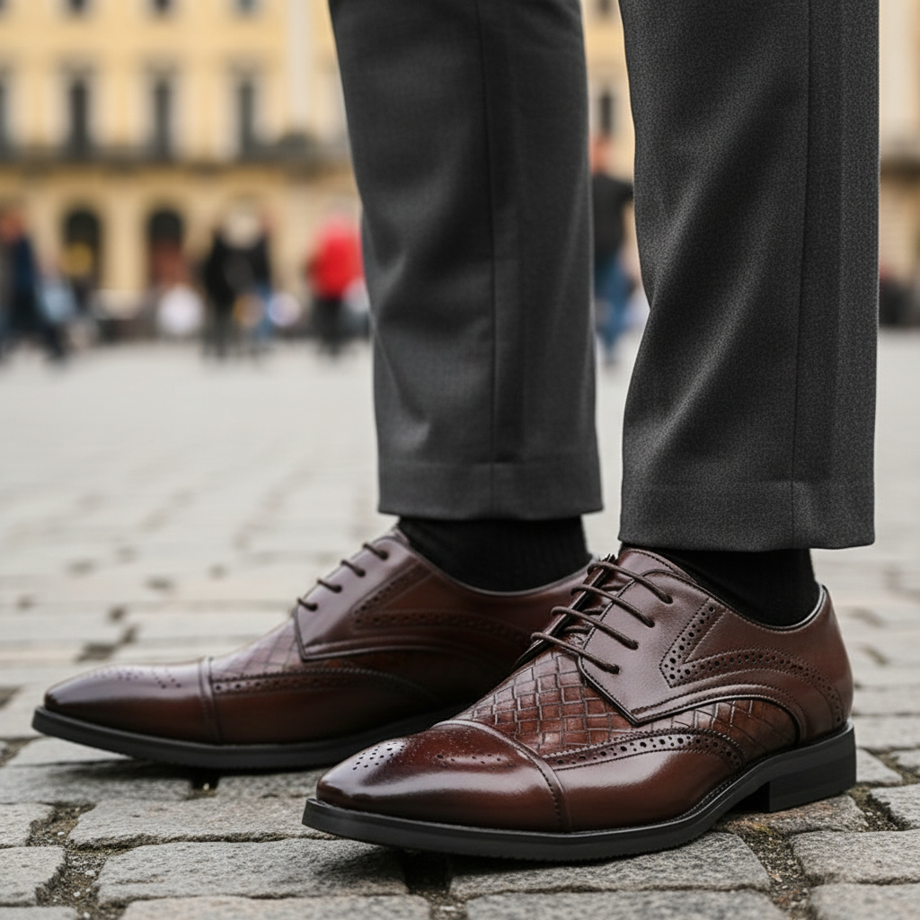 Imperial Crosshatch Oxford