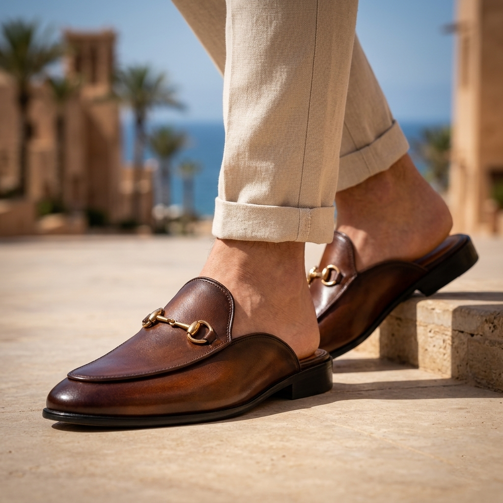 Lorenzo Leather Mules