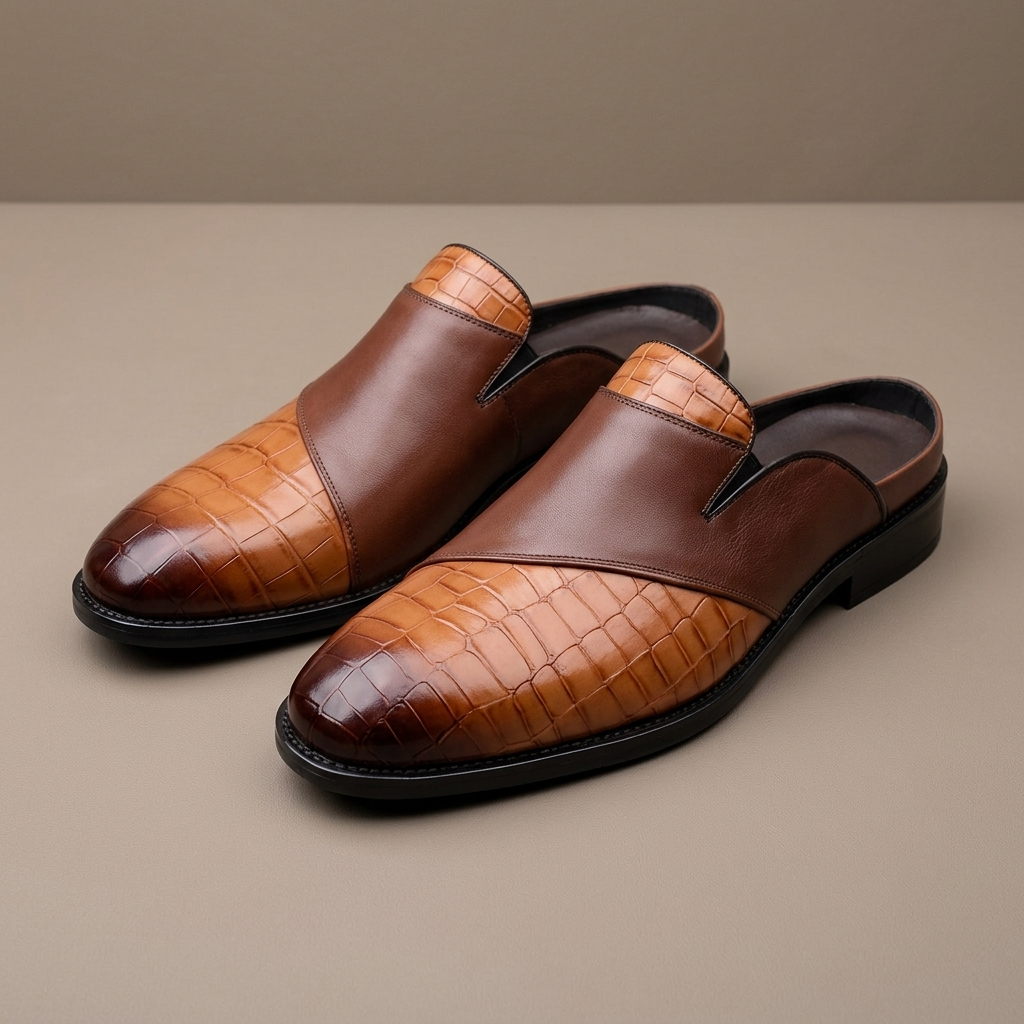Belmont Leather Mules