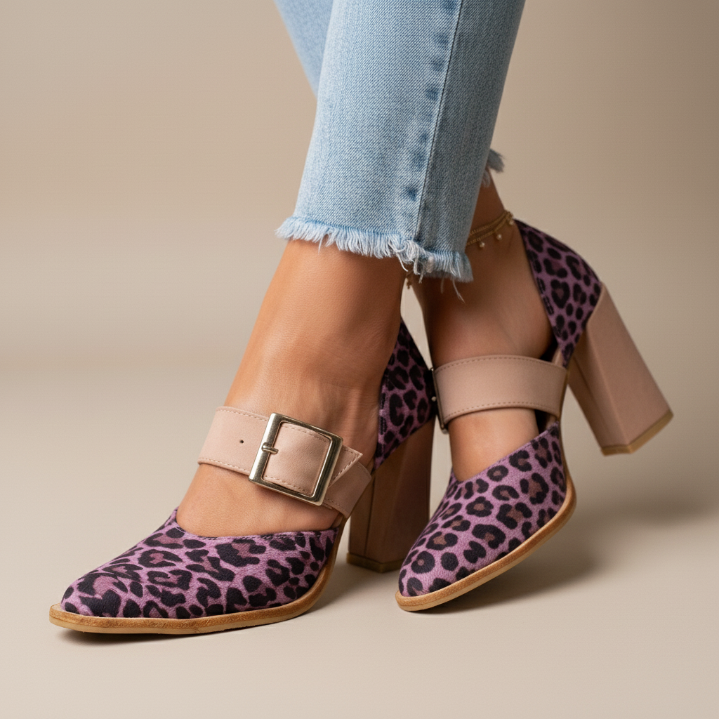 Ariana Leopard Heels