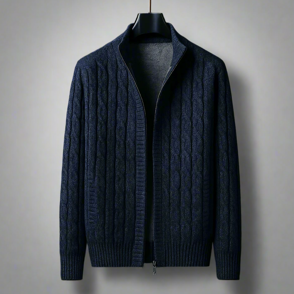 Verona Knitted Zip Cardigan