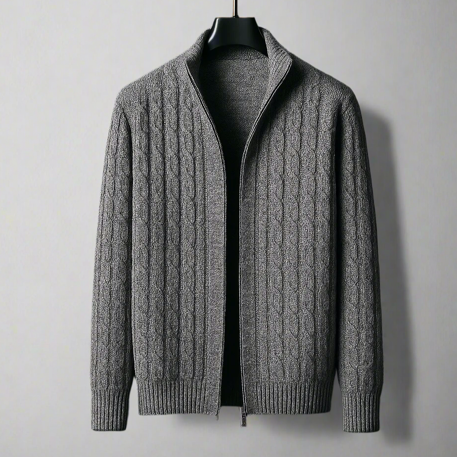 Verona Knitted Zip Cardigan
