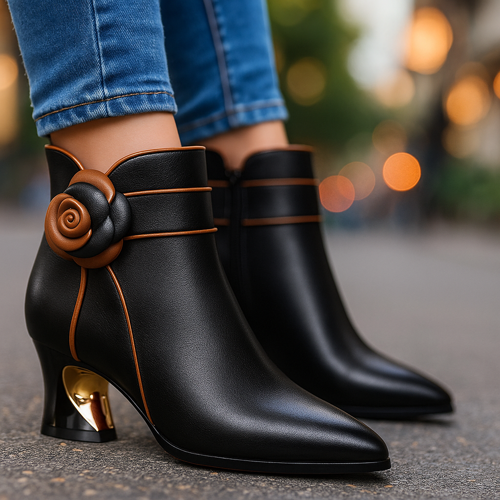 Flora Leather Boots