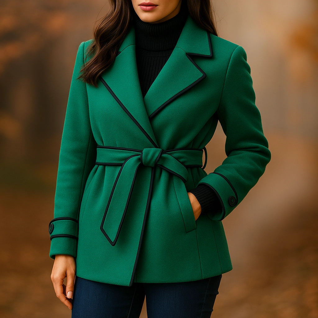 Deodato Wool Blend Wrap Coat