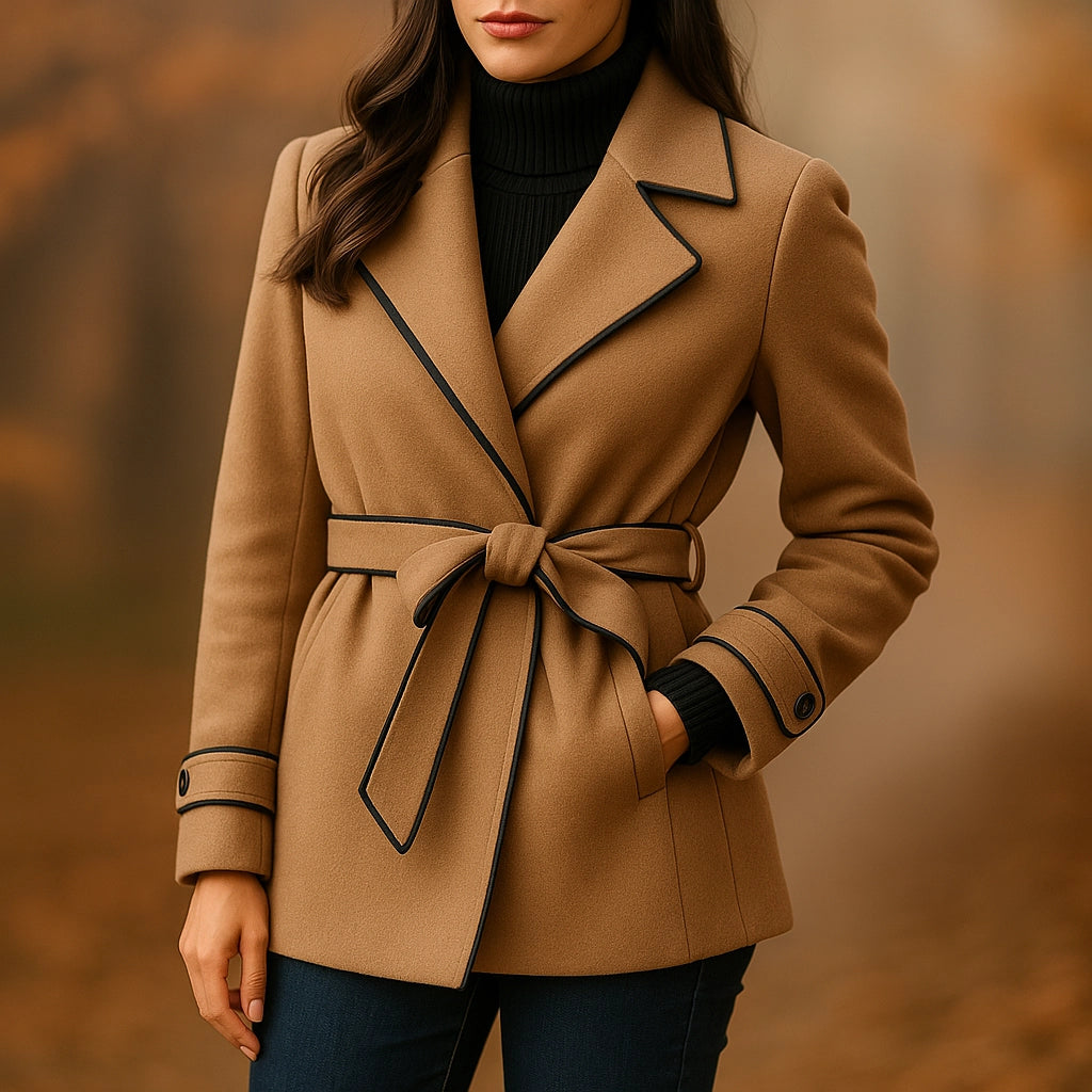 Deodato Wool Blend Wrap Coat