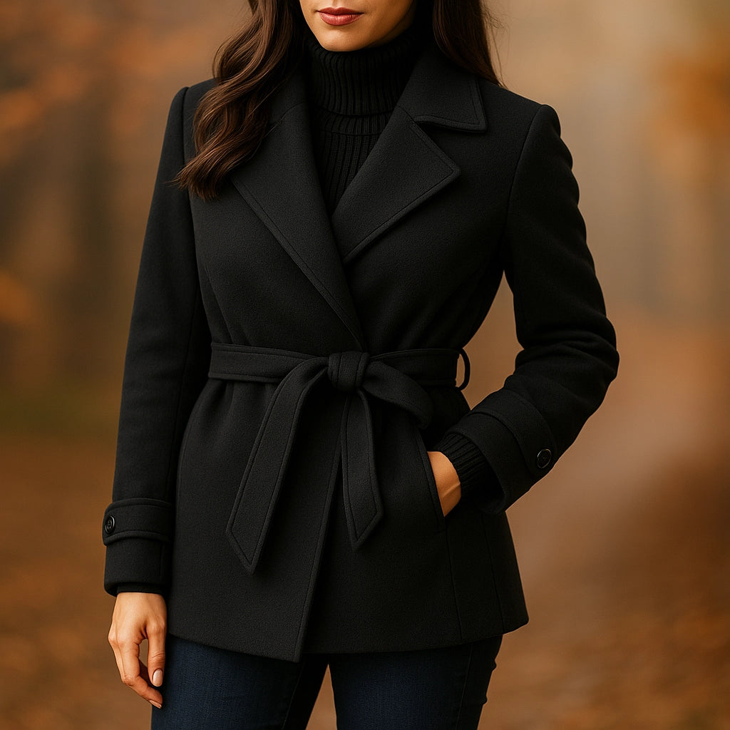 Deodato Wool Blend Wrap Coat