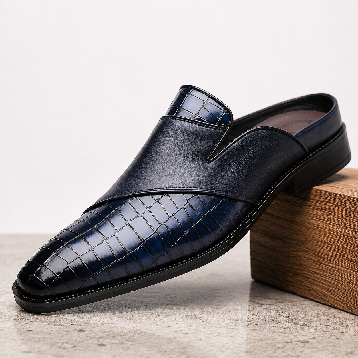 Belmont Leather Mules