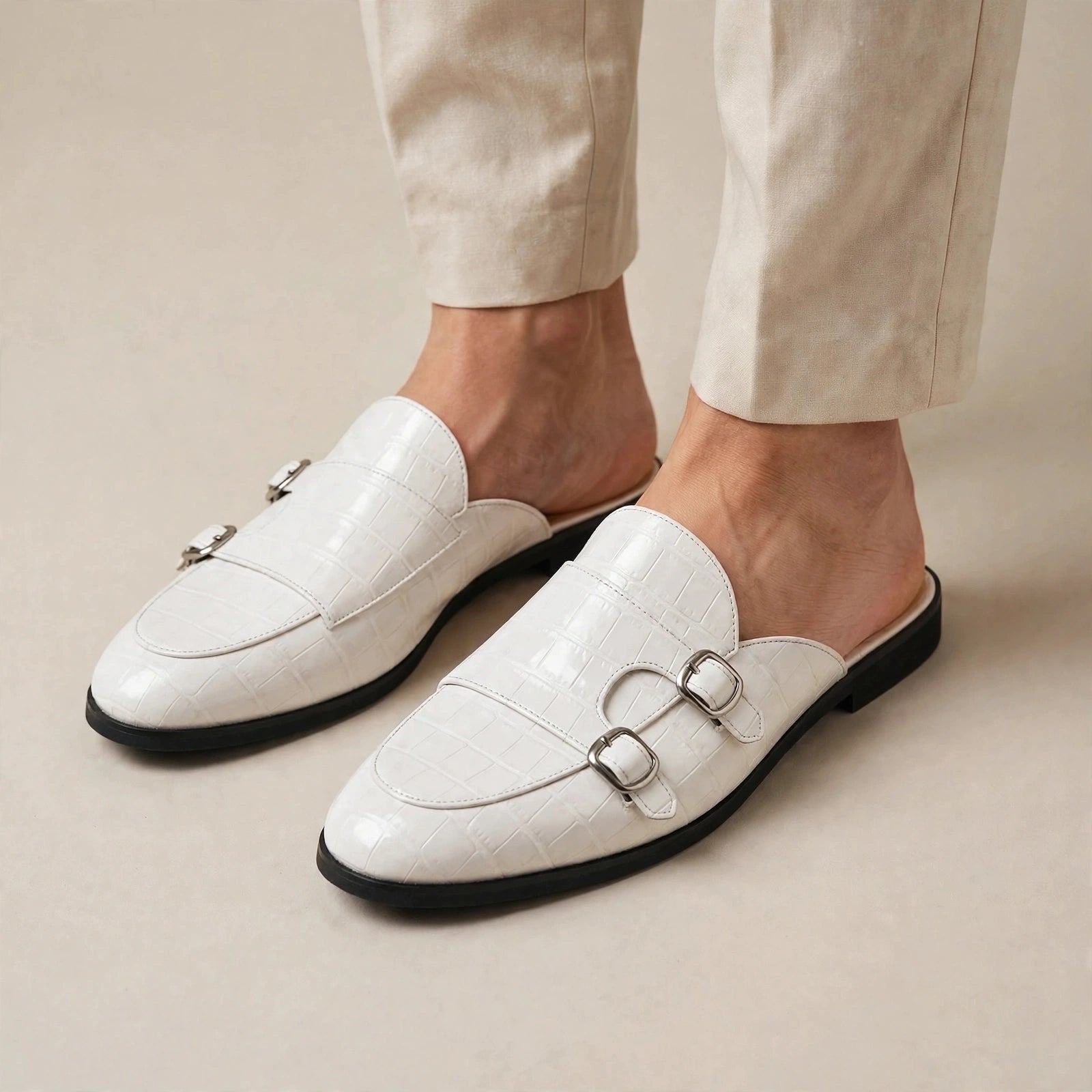 Lucca Monk Strap Mules