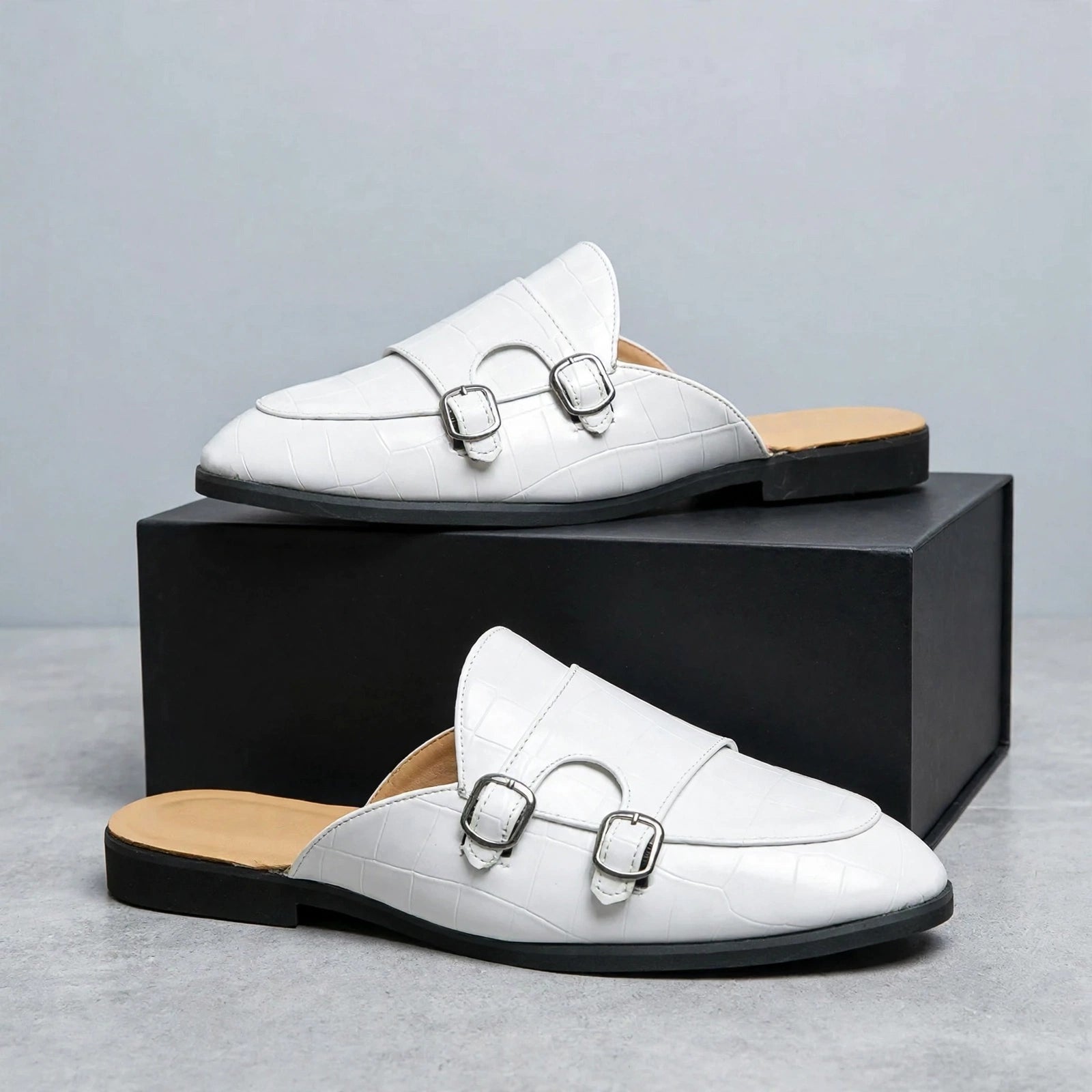 Lucca Monk Strap Mules