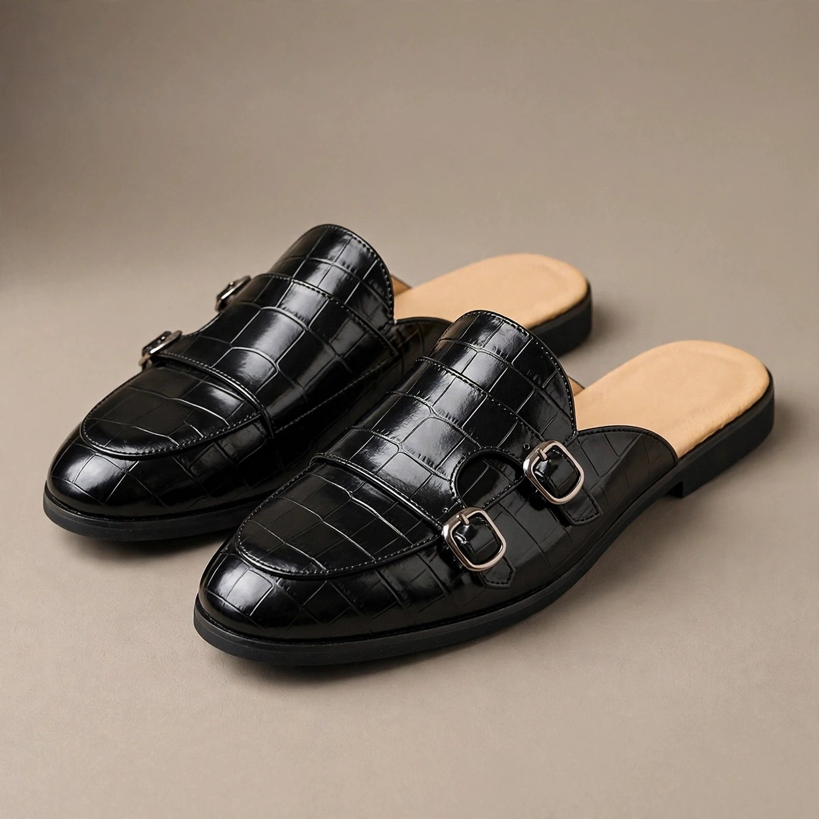 Lucca Monk Strap Mules