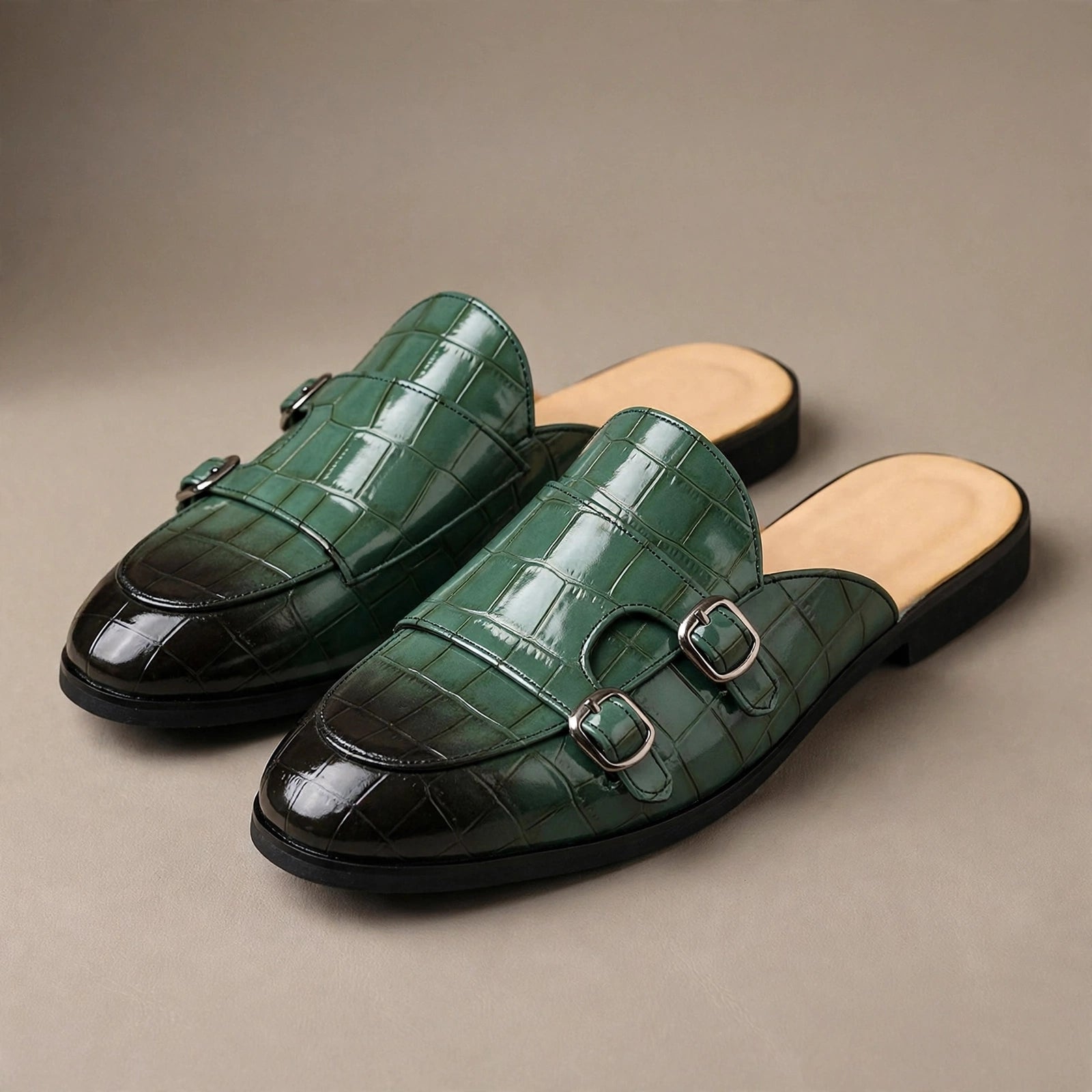 Lucca Monk Strap Mules