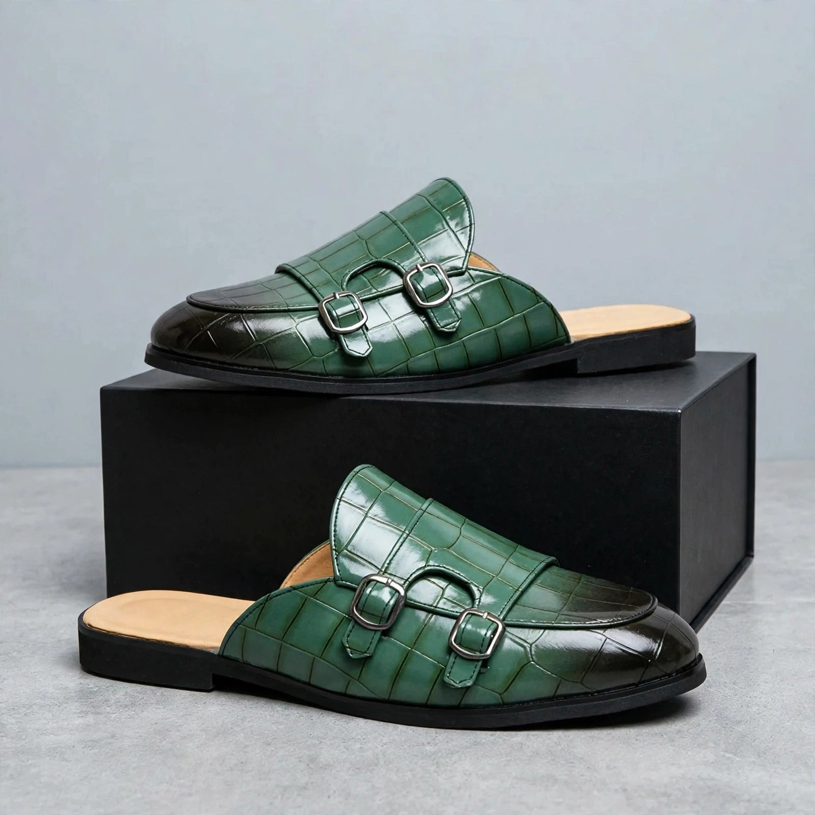 Lucca Monk Strap Mules