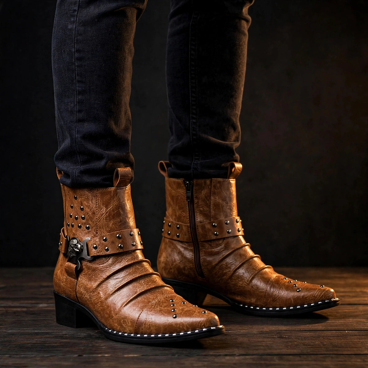 Boone Leather Boots