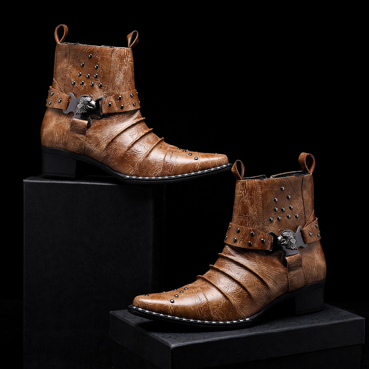 Boone Leather Boots