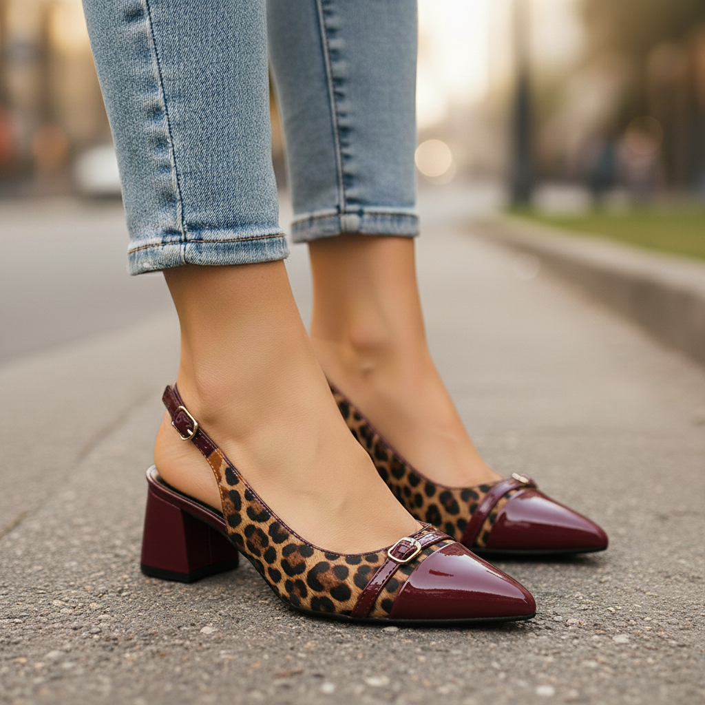 Camila Leopard Heel