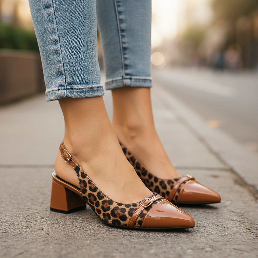 Camila Leopard Heel