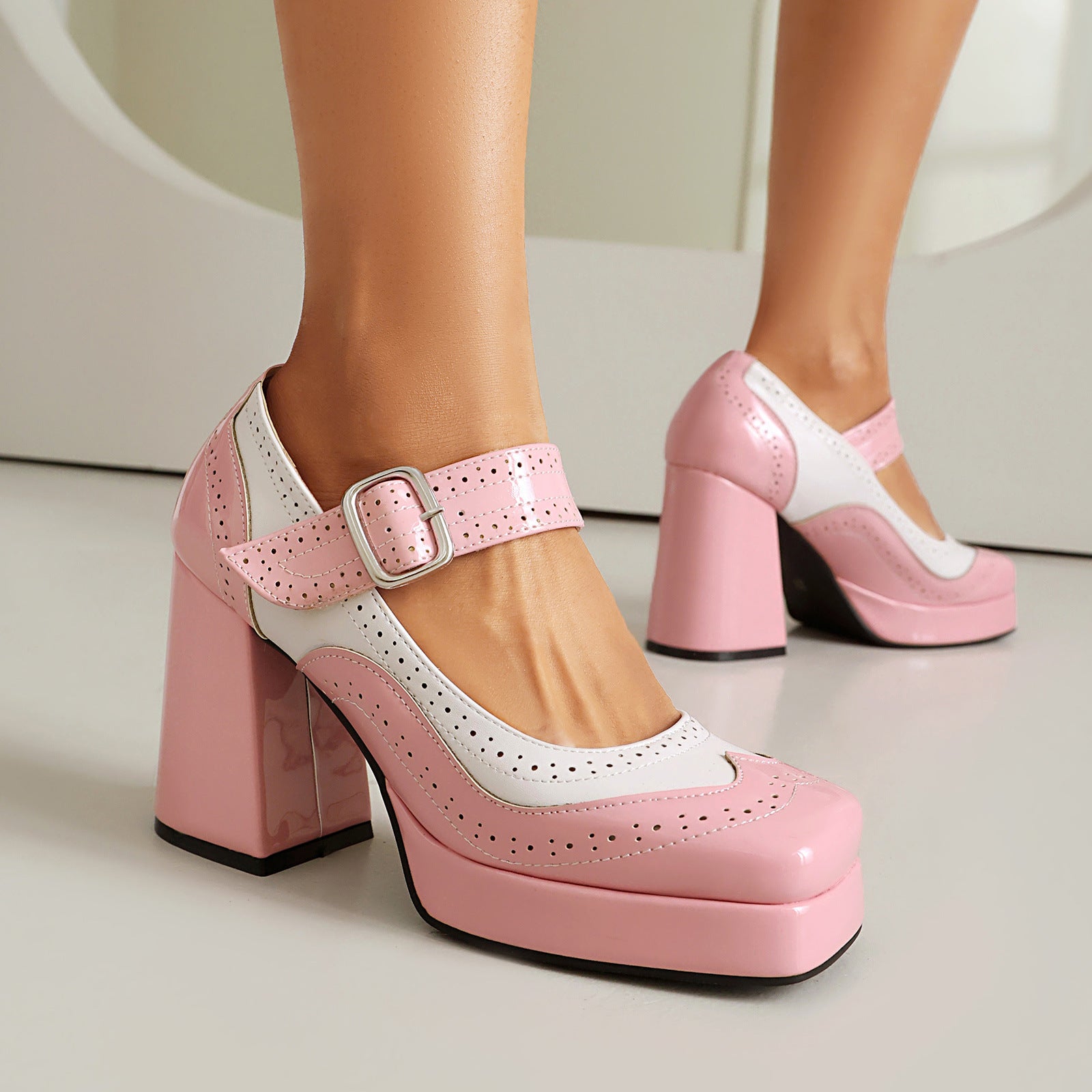Vivien Block Heels
