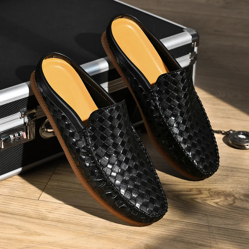 Buorelli Woven Leather Loafers
