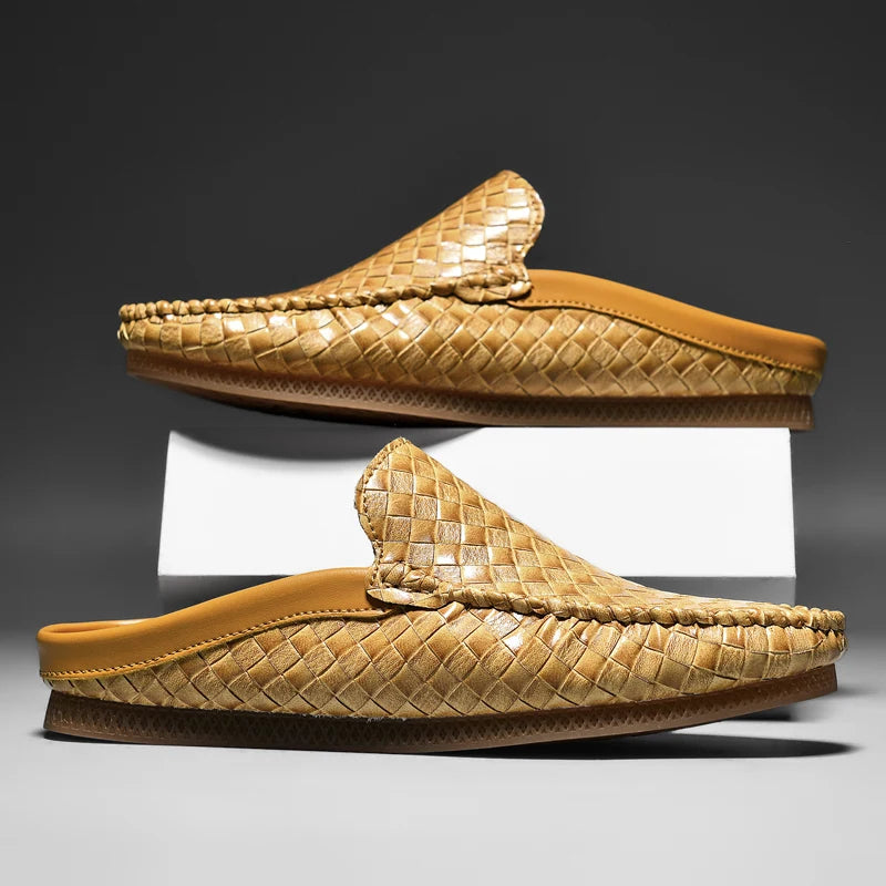 Buorelli Woven Leather Loafers