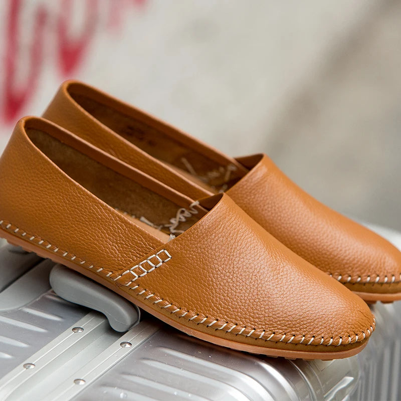 Cruz Leather Moccasins