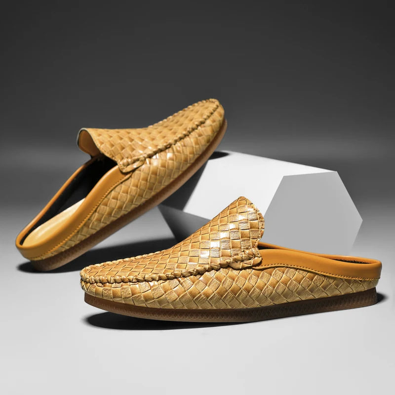 Buorelli Woven Leather Loafers