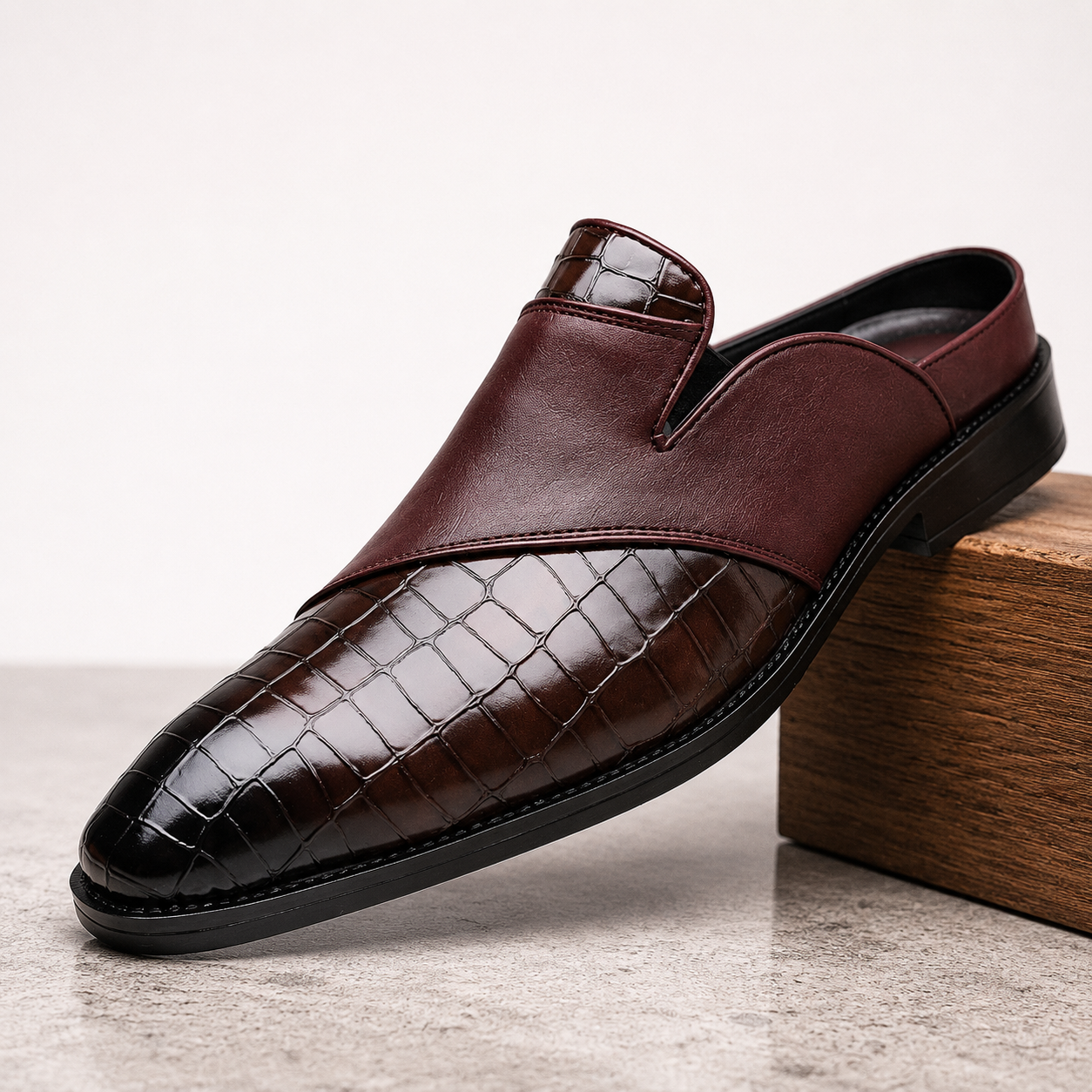 Belmont Leather Mules