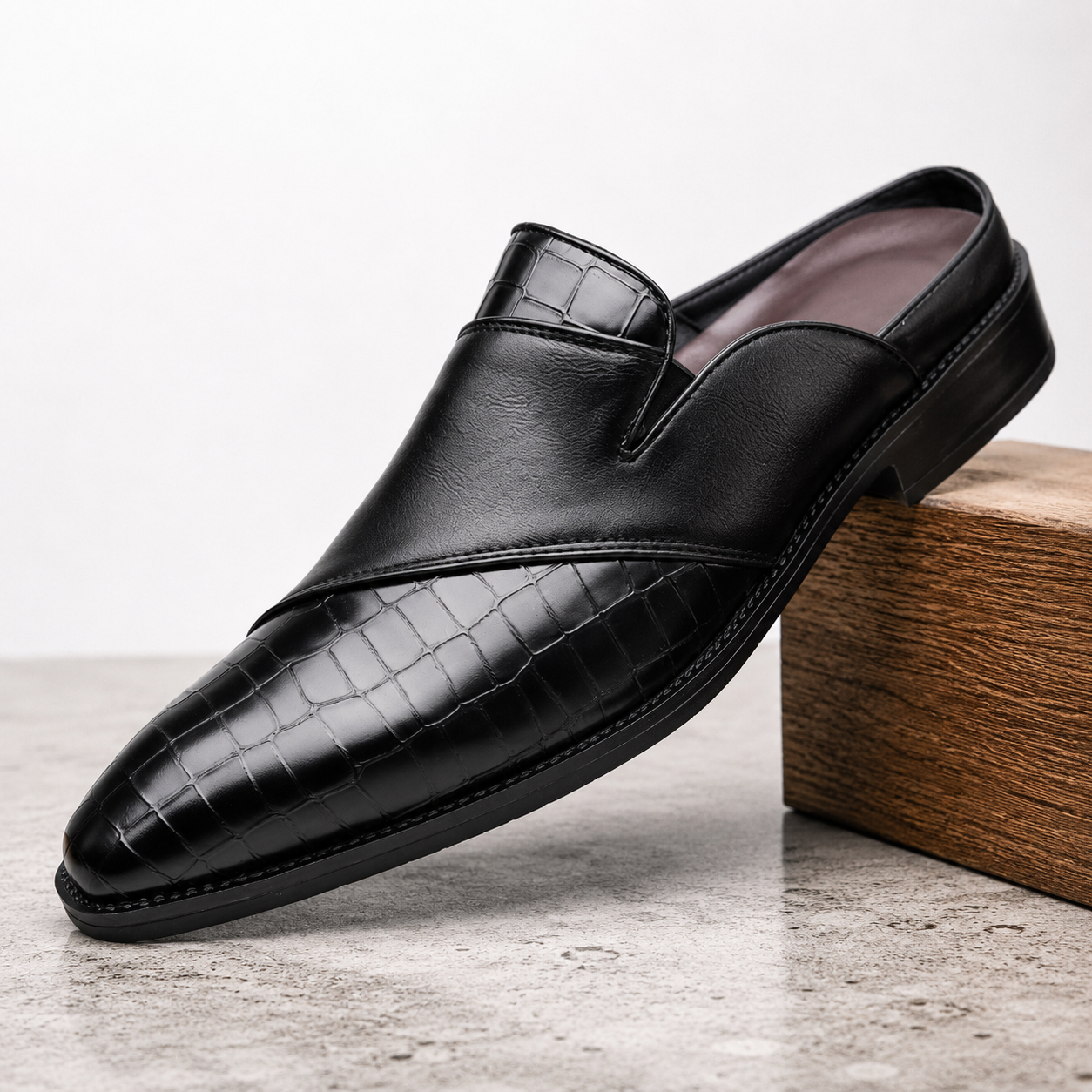 Belmont Leather Mules
