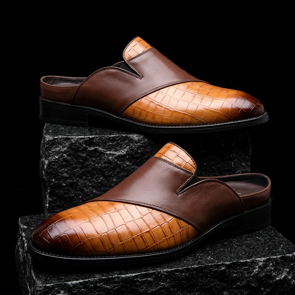 Belmont Leather Mules