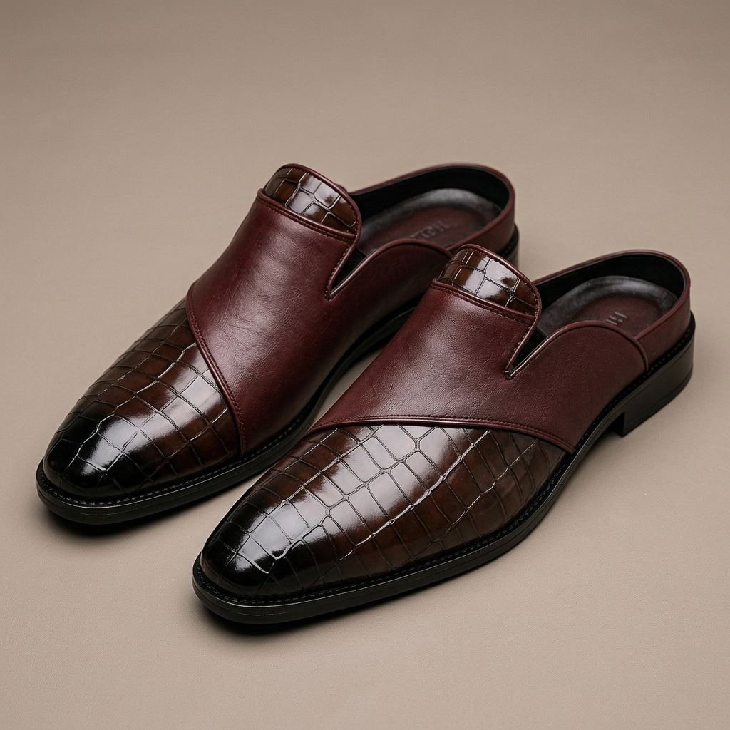 Belmont Leather Mules