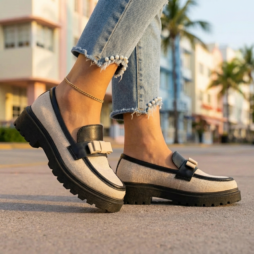 Luna Bow Loafers