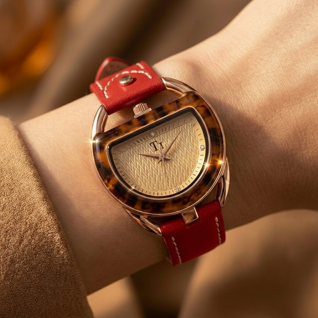 Ana Mirelle Leather Watch